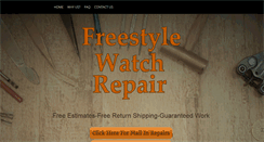 Desktop Screenshot of freestylewatchrepair.com